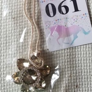 Gold flower necklace